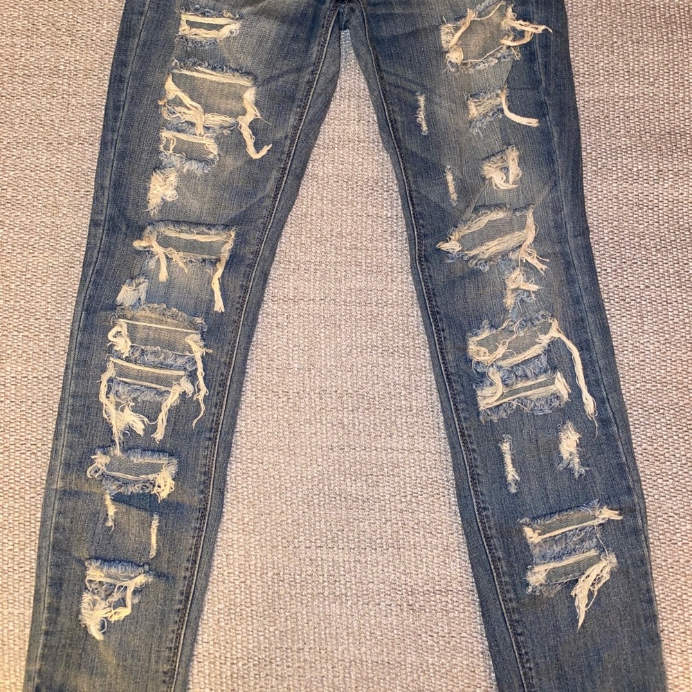 Eunina Ripped Mid Rise Skinny Jeans - Picture 5 of 10